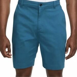 NEW Size Nike Dri Fit UPF 40+ 8" Chino Golf Shorts Marina Blue Stretch Men's